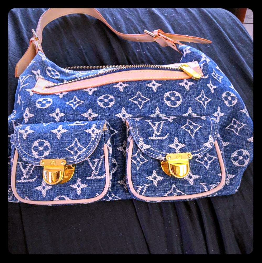 Louis Vuitton blue jean purse